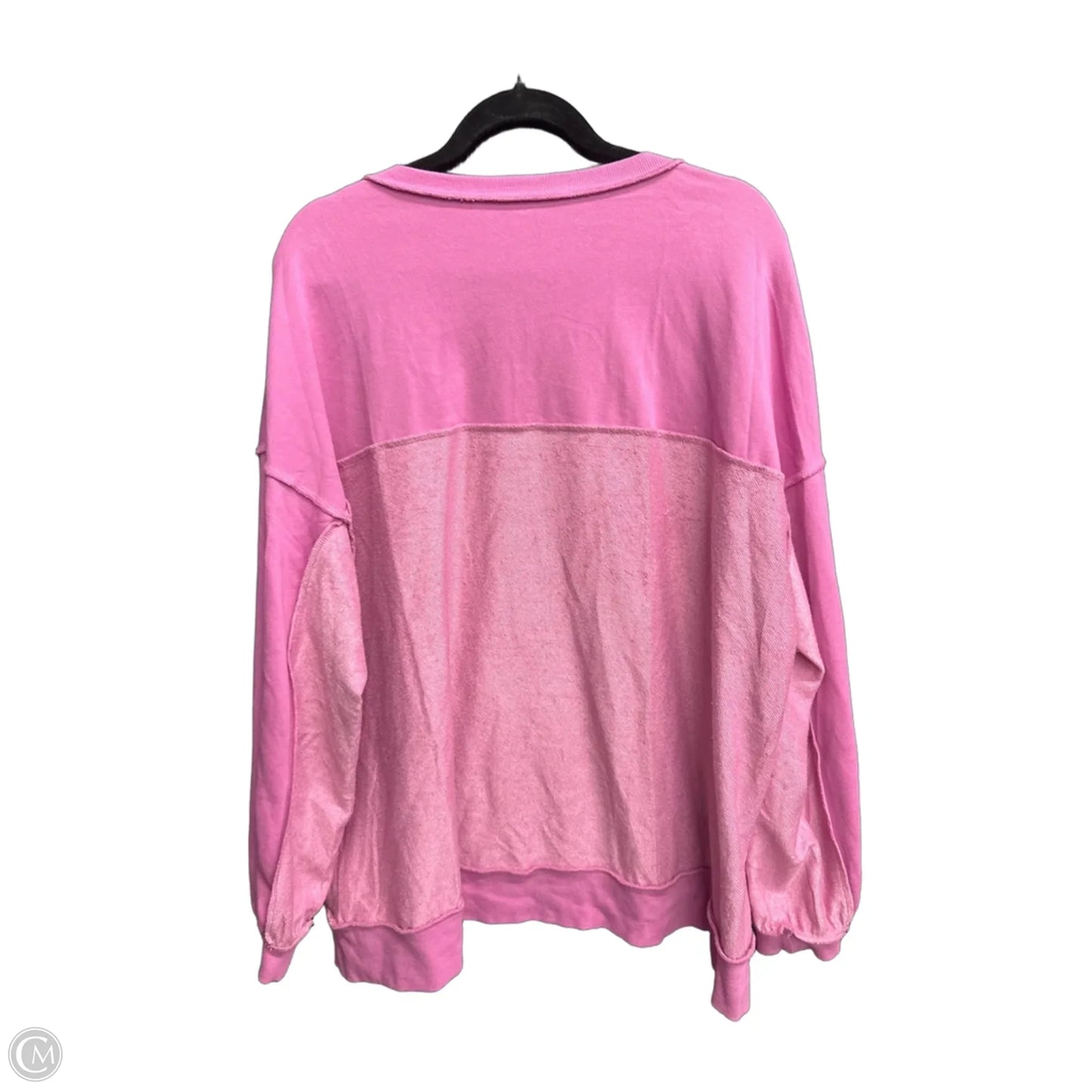 Top Long Sleeve By Clothes Mentor In Pink, Size: L