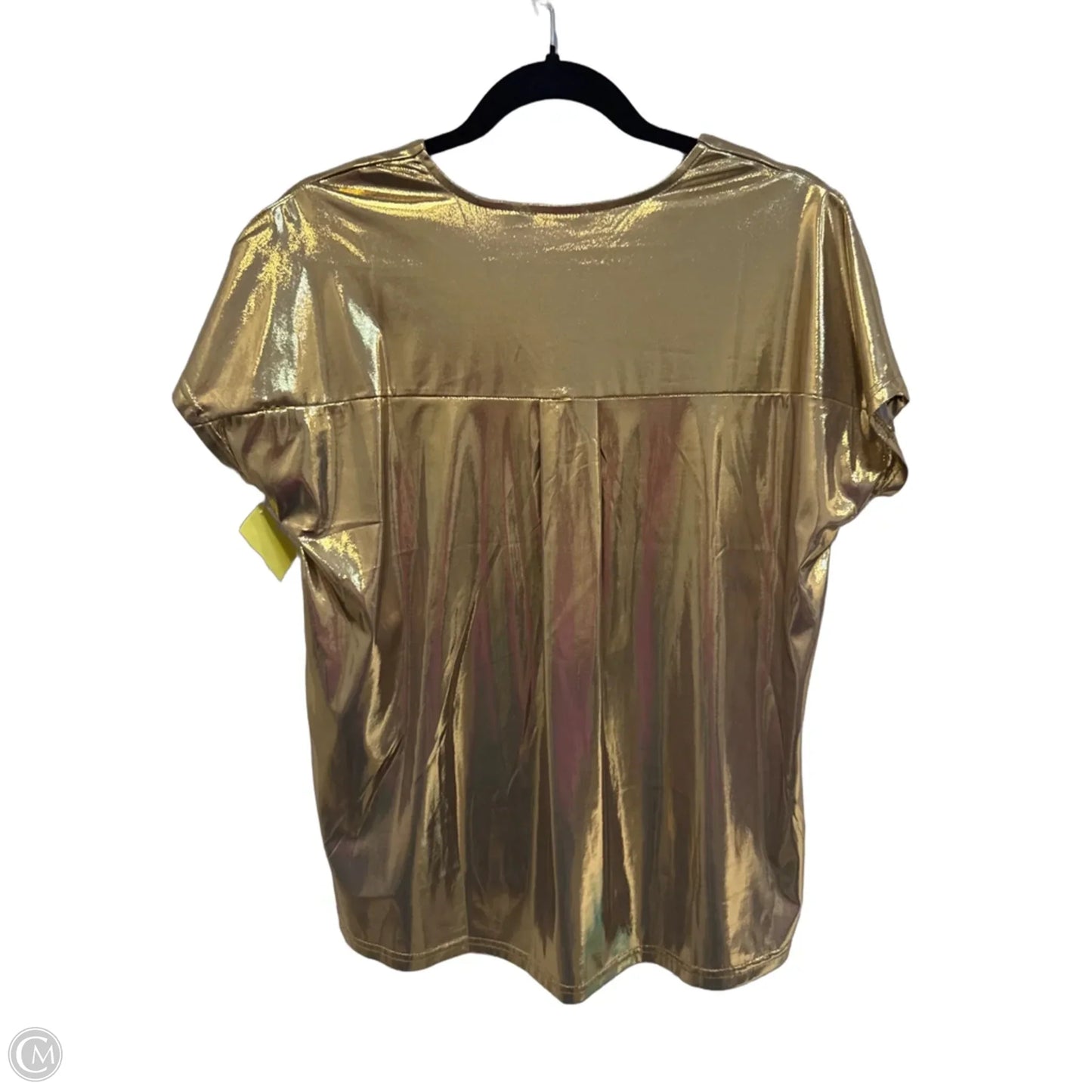 Top Short Sleeve By Ellison In Gold, Size: S