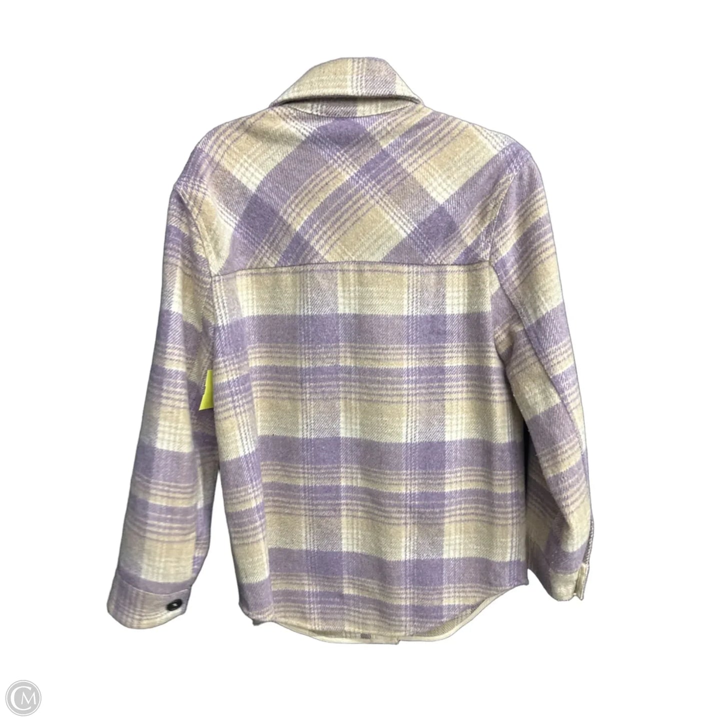 Jacket Faux Fur & Sherpa By Emory Park In Plaid Pattern, Size: S