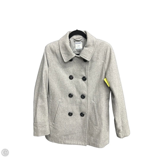 Jacket Faux Fur & Sherpa By Old Navy In Grey, Size: M