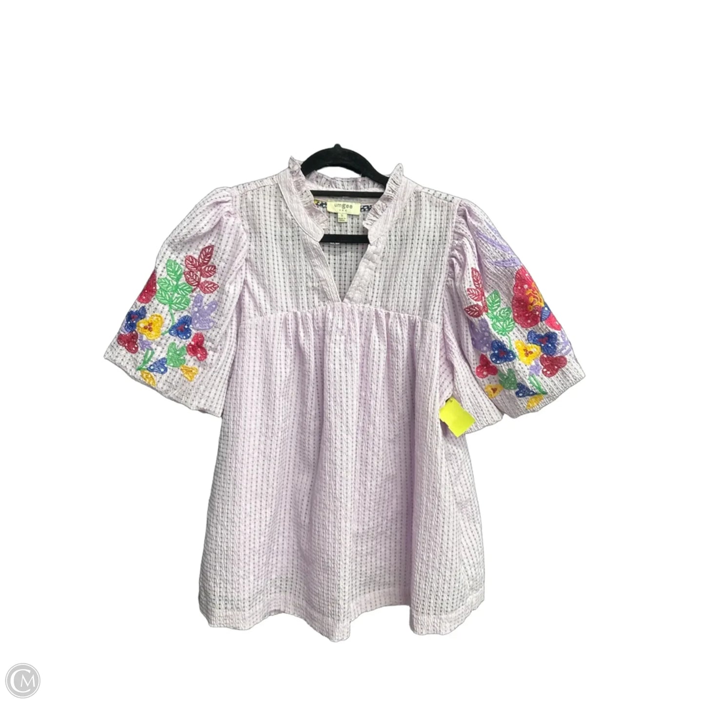 Top Short Sleeve By Umgee In Purple, Size: S