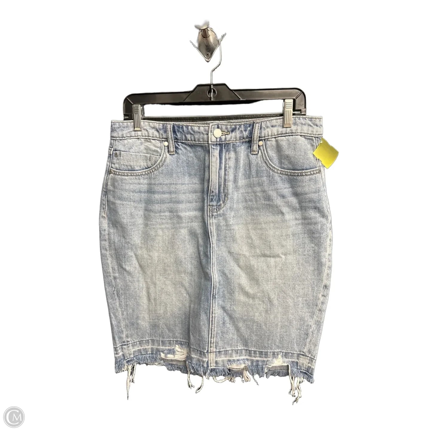 Skirt Midi By Liverpool In Blue Denim, Size: 8