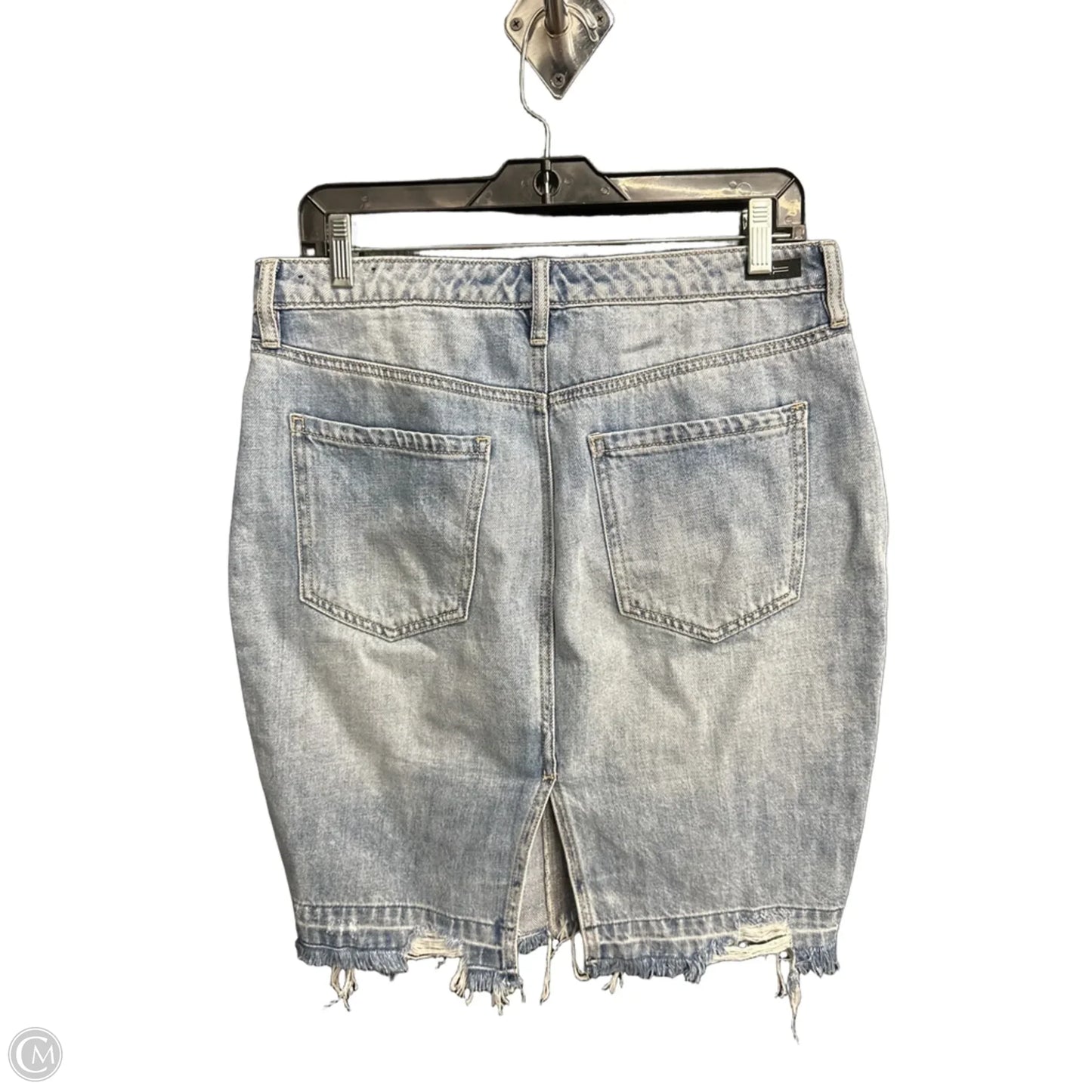 Skirt Midi By Liverpool In Blue Denim, Size: 8
