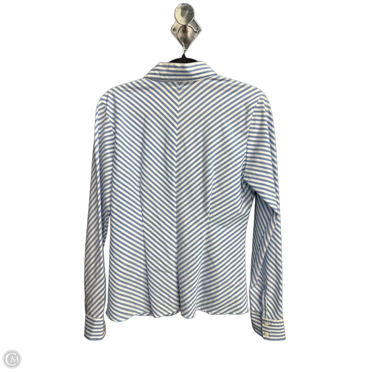 Top Long Sleeve By Van Heusen In Striped Pattern, Size: M