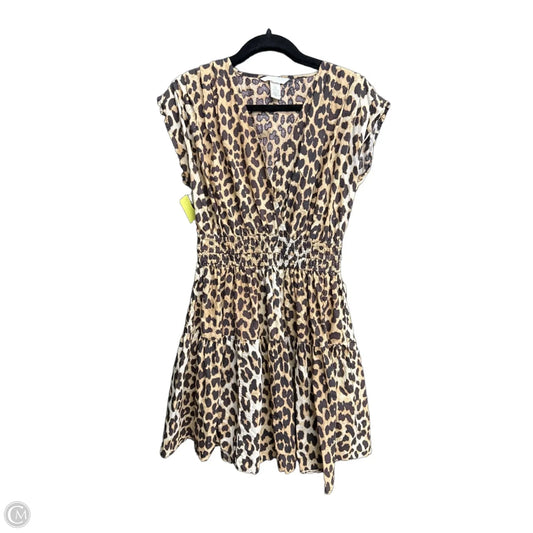 Dress Casual Midi By H&m In Leopard Print, Size: S