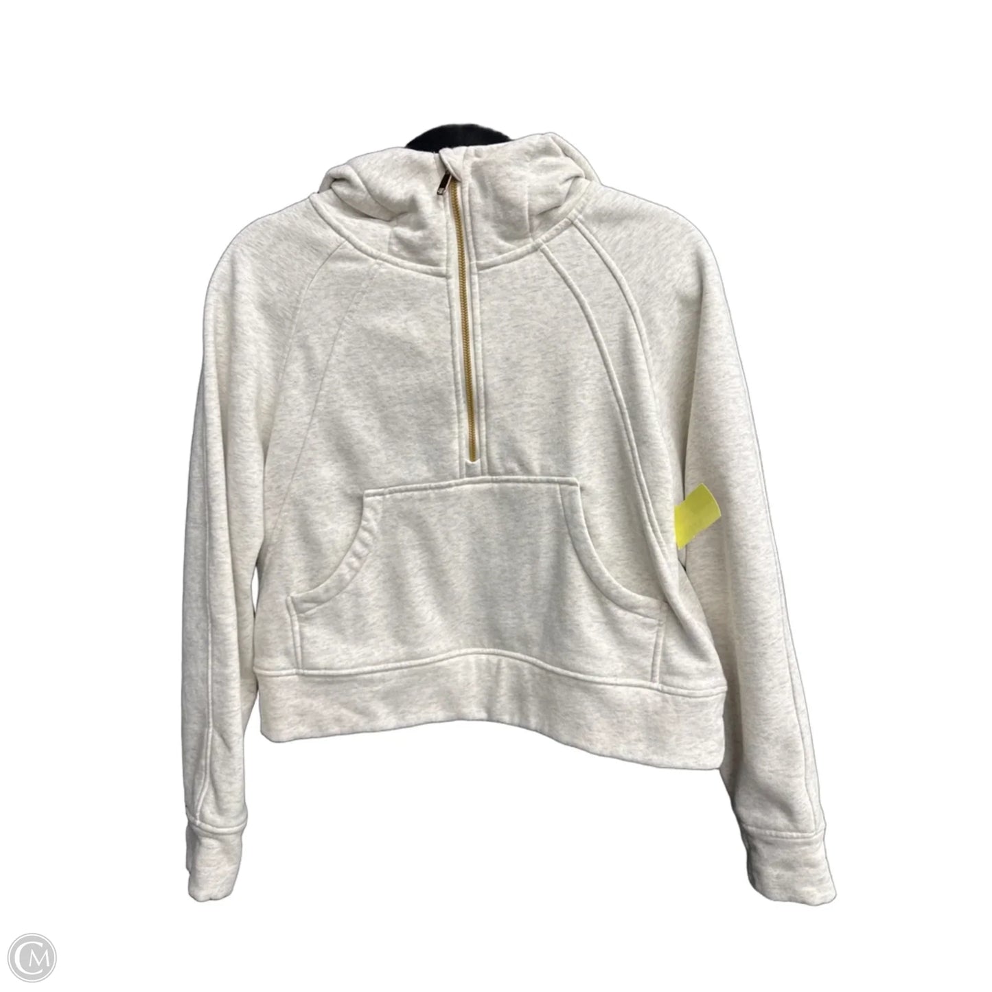 Sweatshirt Hoodie By Clothes Mentor In White, Size: S