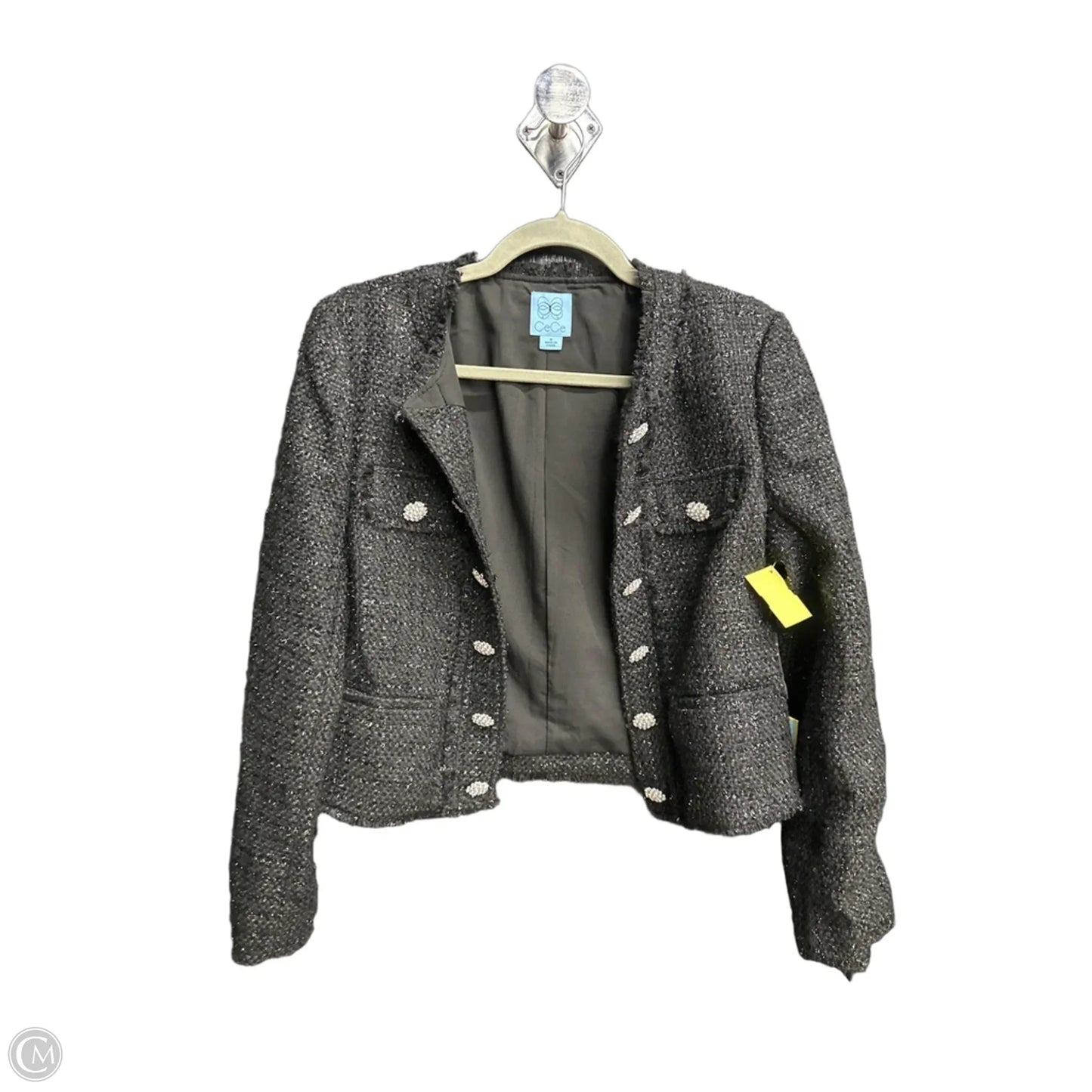 Jacket Fleece By Cece In Black, Size: M