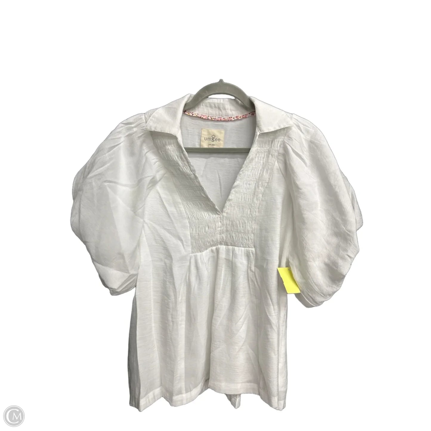 Top Short Sleeve By Umgee In White, Size: M