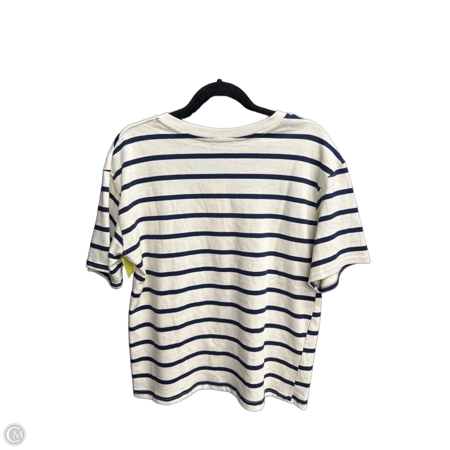 Top Short Sleeve By Zara In Striped Pattern, Size: S