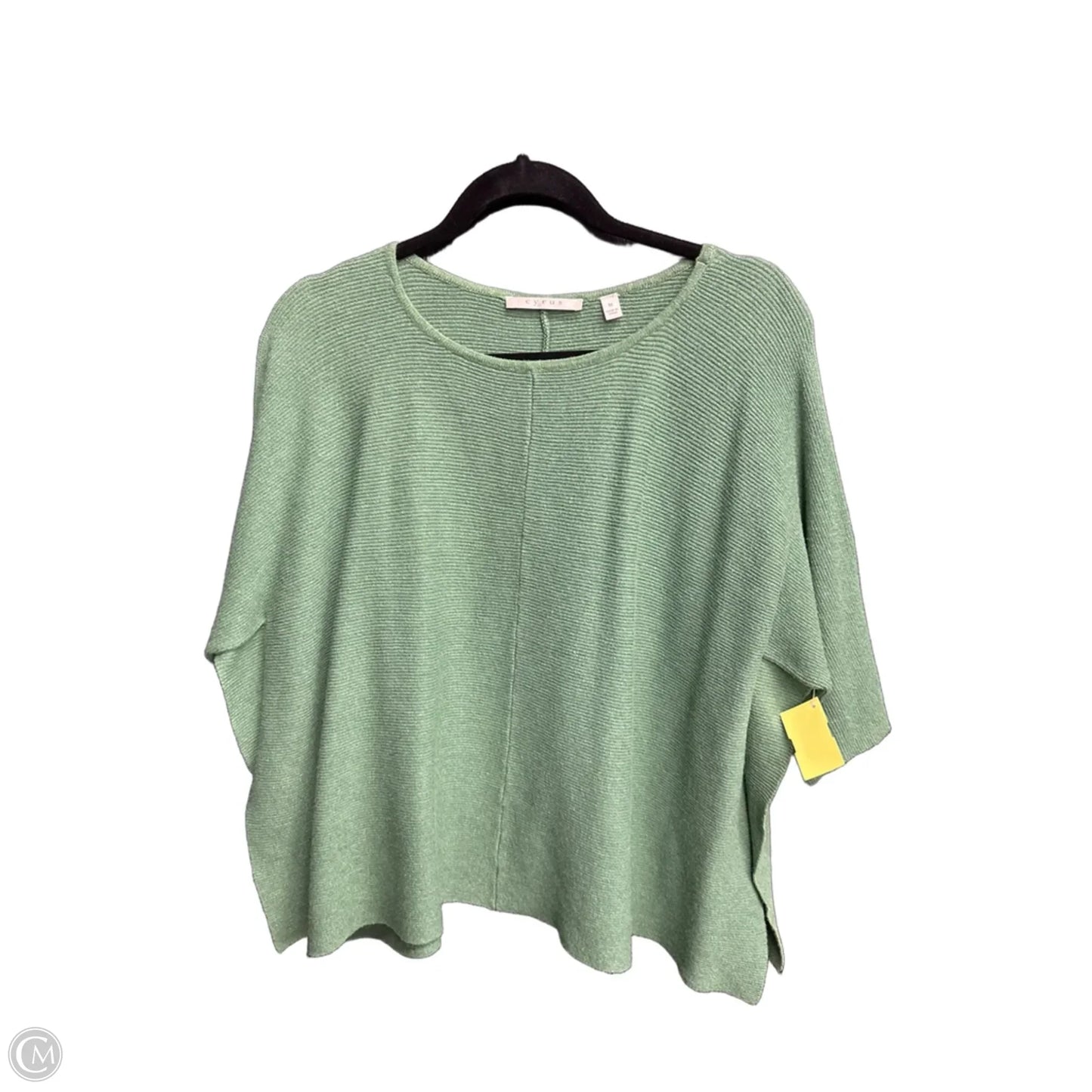 Sweater Short Sleeve By Cyrus In Green, Size: M