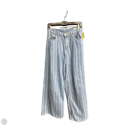 Jeans Wide Leg By Gap In Blue Denim, Size: 0