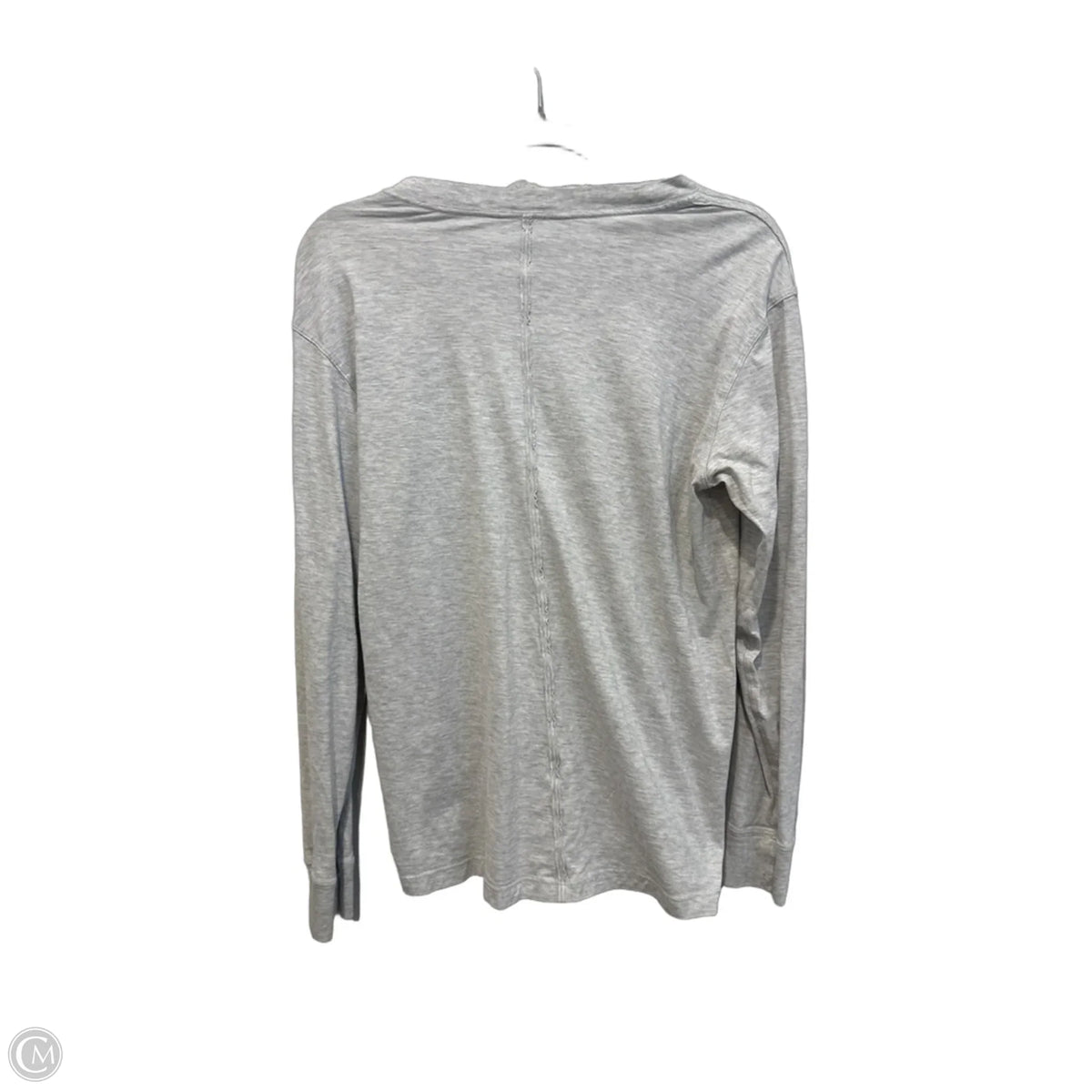 Top Long Sleeve Basic By Clothes Mentor In Grey, Size: M