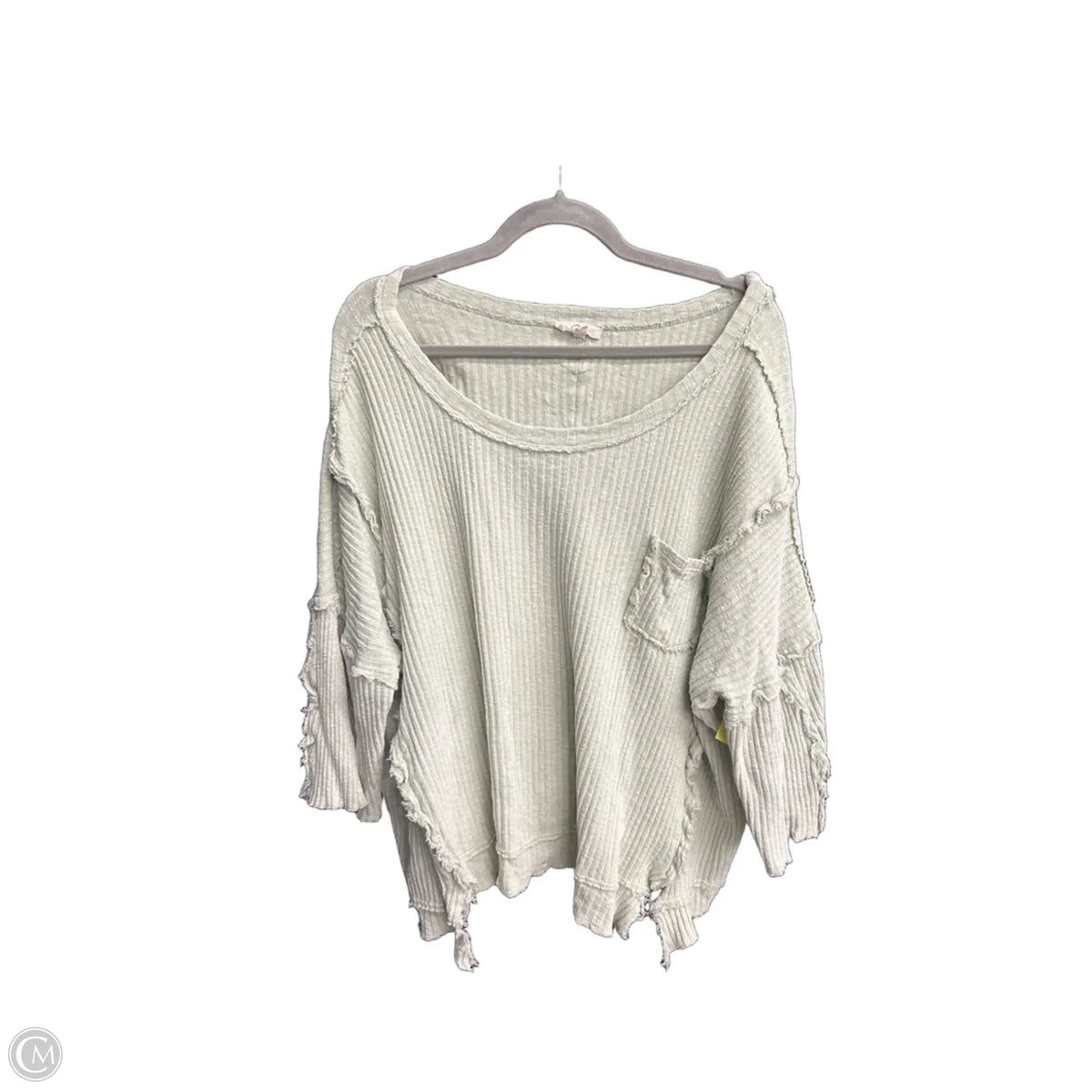 Top Long Sleeve By Easel In Green, Size: M