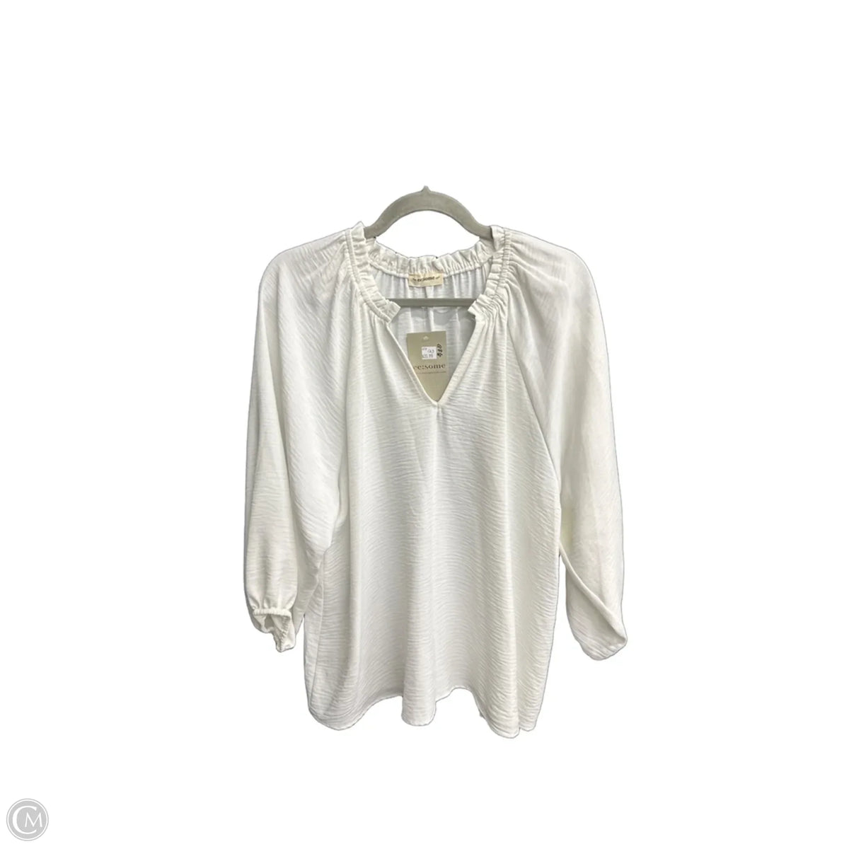 Top Long Sleeve By Eesome In White, Size: M