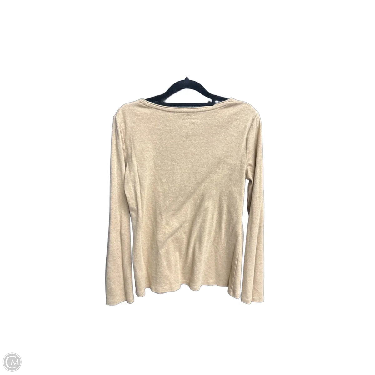 Top Long Sleeve Basic By Talbots In Brown, Size: S