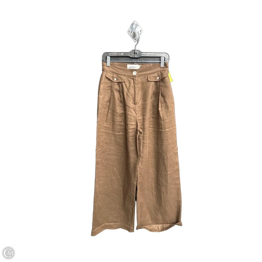 Pants Linen By Clothes Mentor In Brown, Size: 10