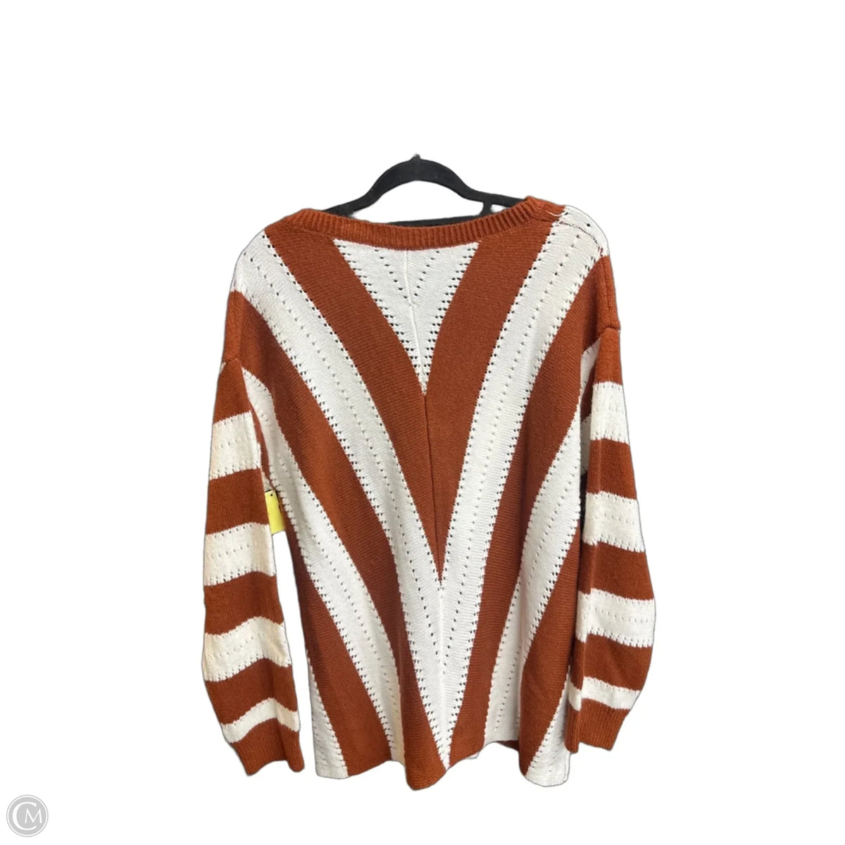 Sweater By Clothes Mentor In Striped Pattern, Size: L