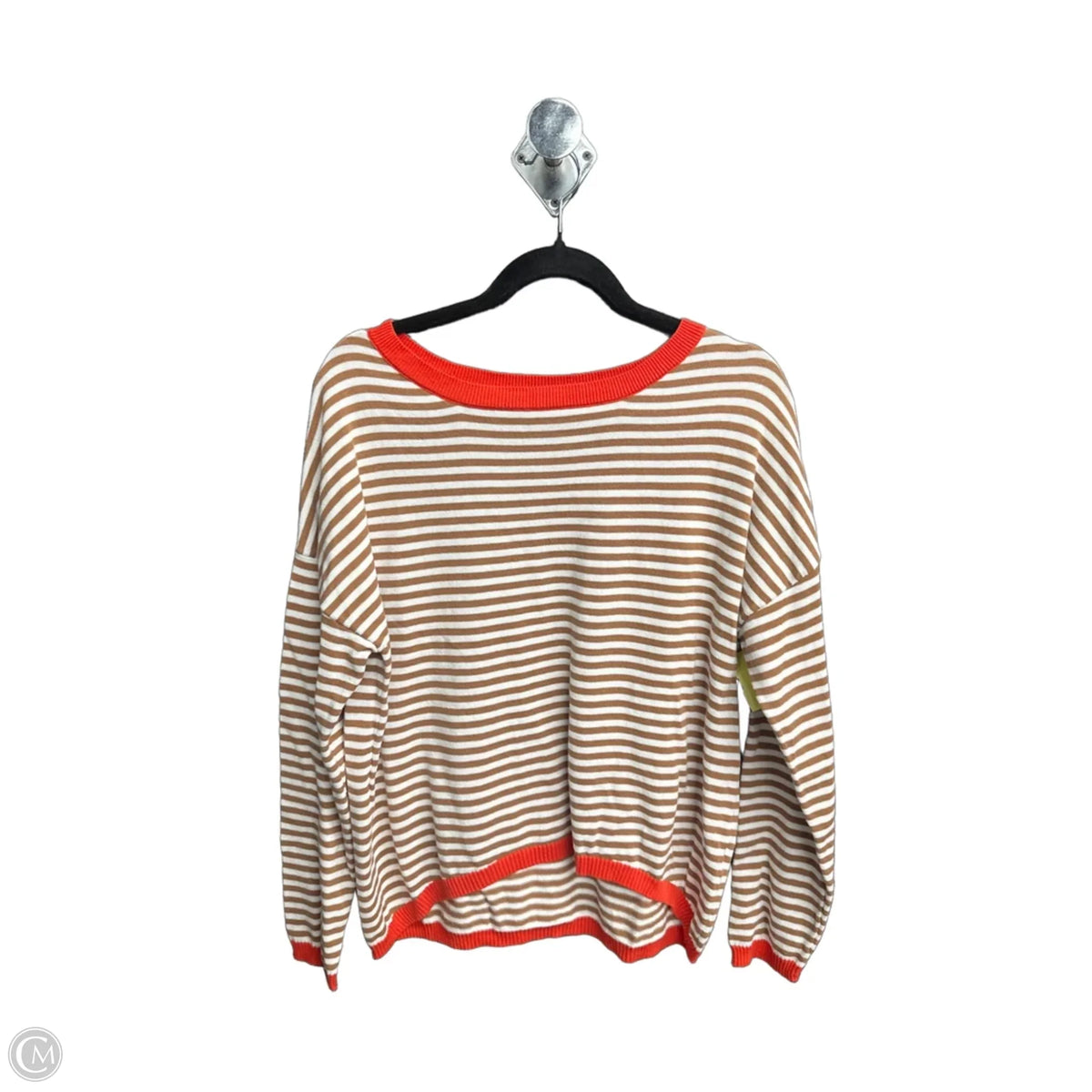 Sweater By Clothes Mentor In Striped Pattern, Size: M