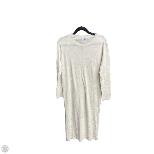 Dress Casual Maxi By Zara In Cream, Size: M
