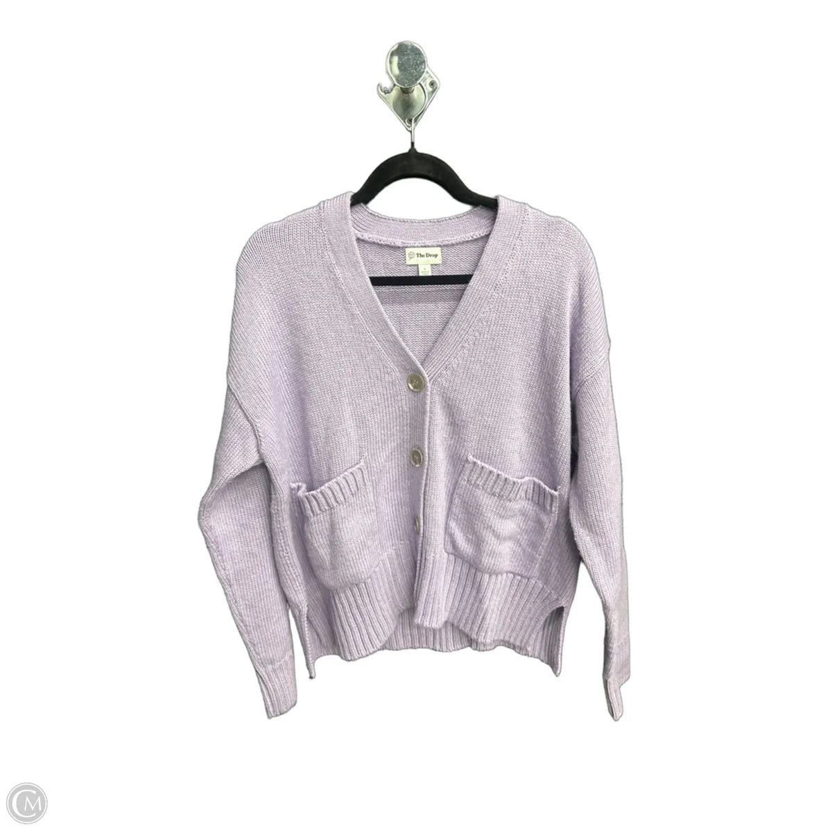 Cardigan By The Drop In Purple, Size: S