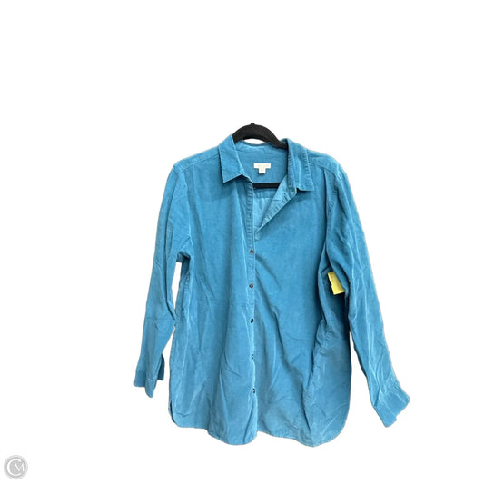 Top Long Sleeve By J. Jill In Teal, Size: L