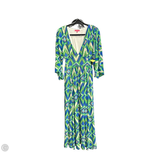 Dress Casual Maxi By Flying Tomato In Blue & Green, Size: S