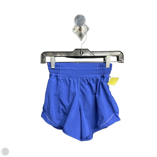 Athletic Shorts By Lululemon In Blue, Size: Xs