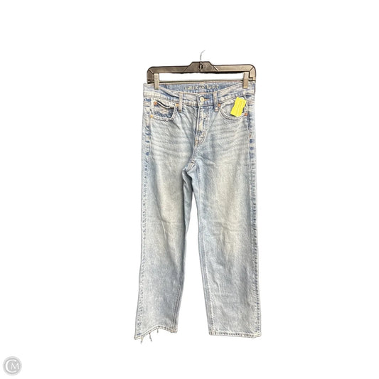 Jeans Straight By American Eagle In Blue, Size: 0