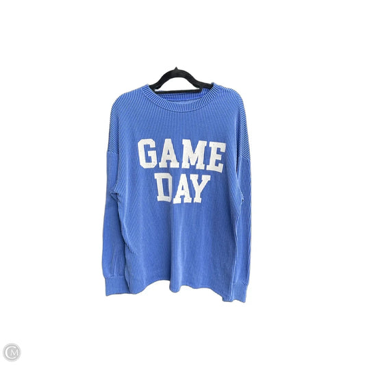 Top Long Sleeve By Clothes Mentor In Blue, Size: M