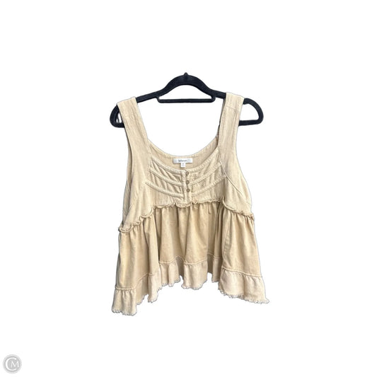 Top Sleeveless By Lalavon In Brown, Size: M