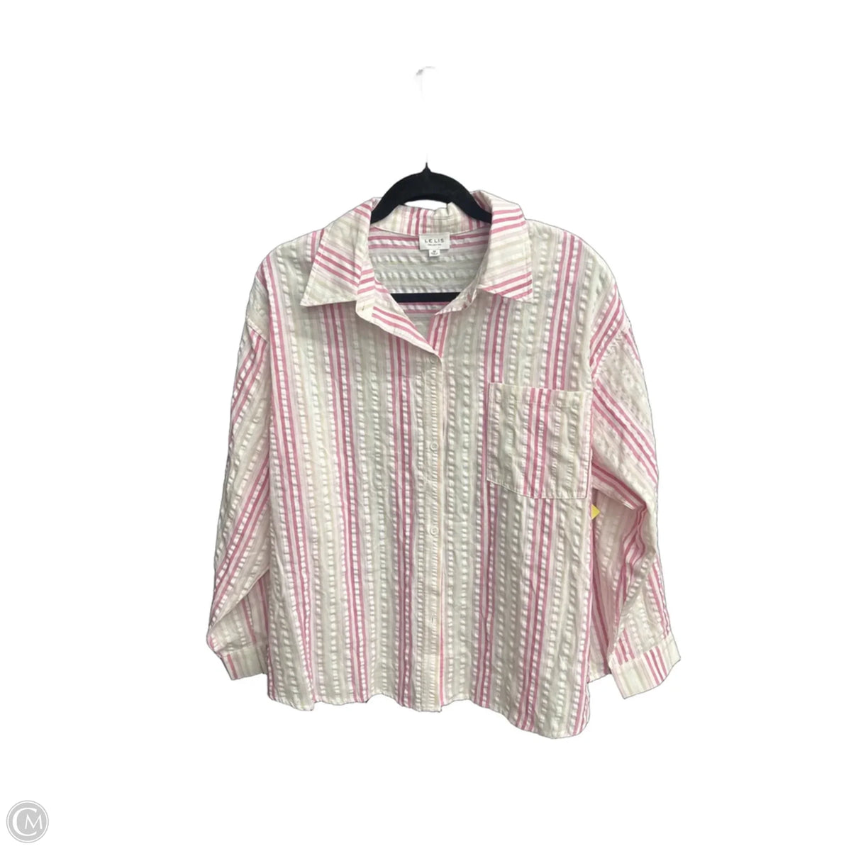 Top Long Sleeve By Le Lis In Striped Pattern, Size: M