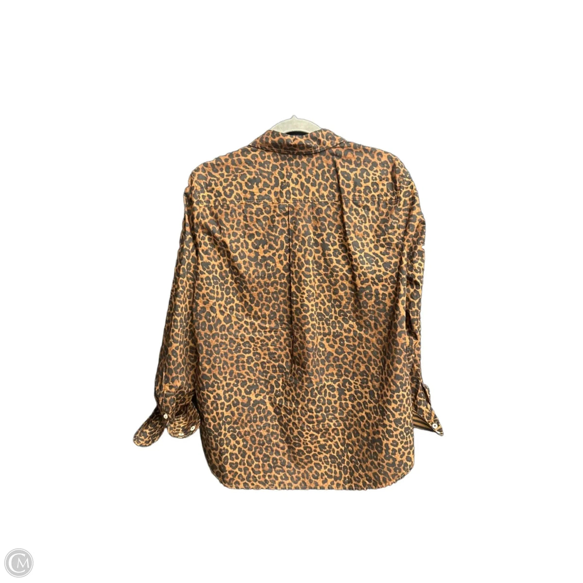 Top Long Sleeve By Talbots In Leopard Print, Size: M