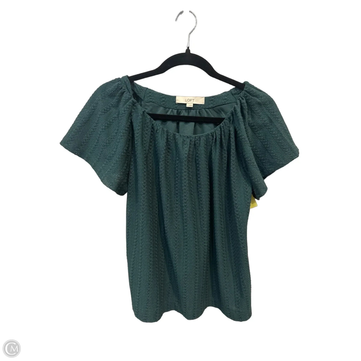 Top Short Sleeve By Loft In Green, Size: S