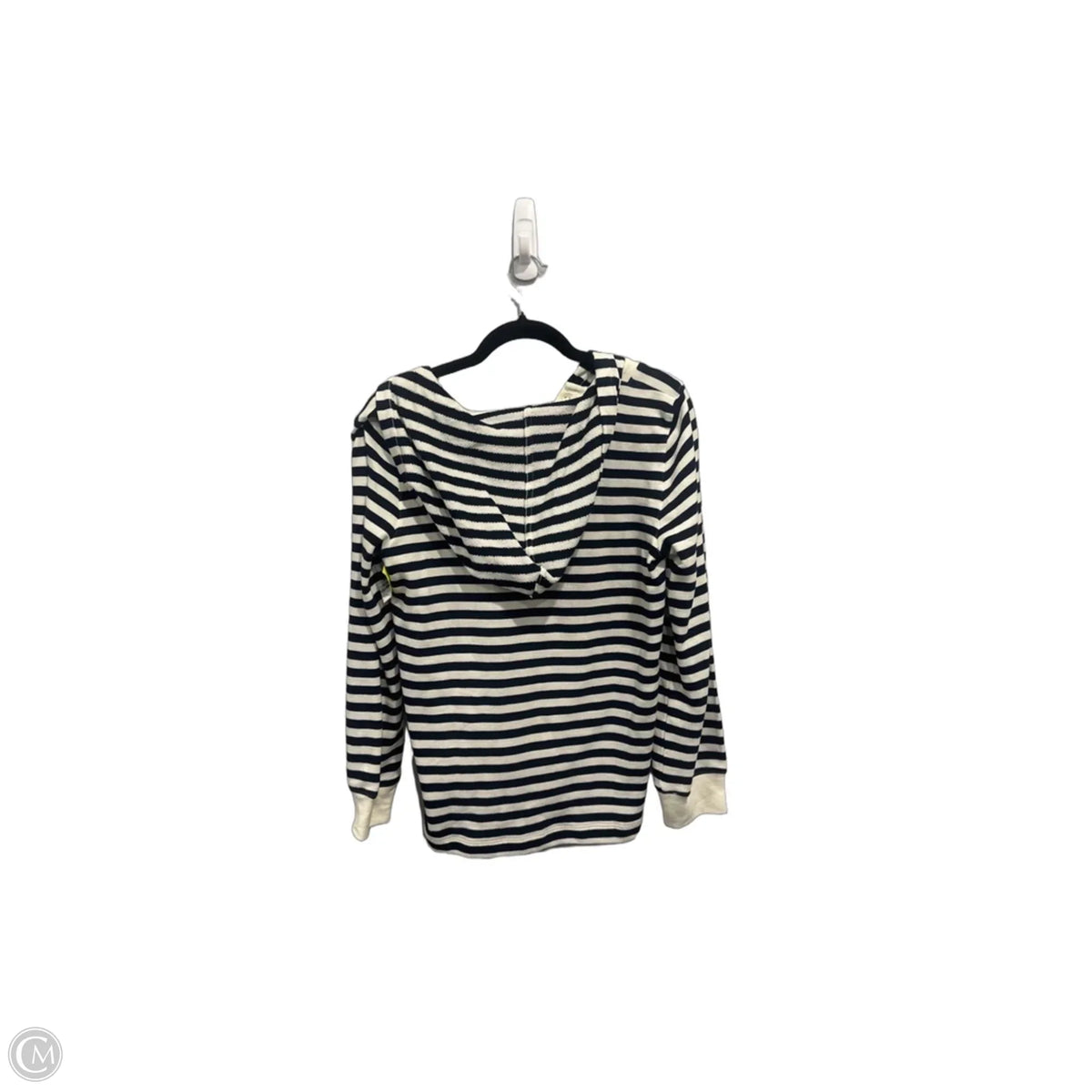 Sweatshirt Hoodie By Loft In Striped Pattern, Size: M