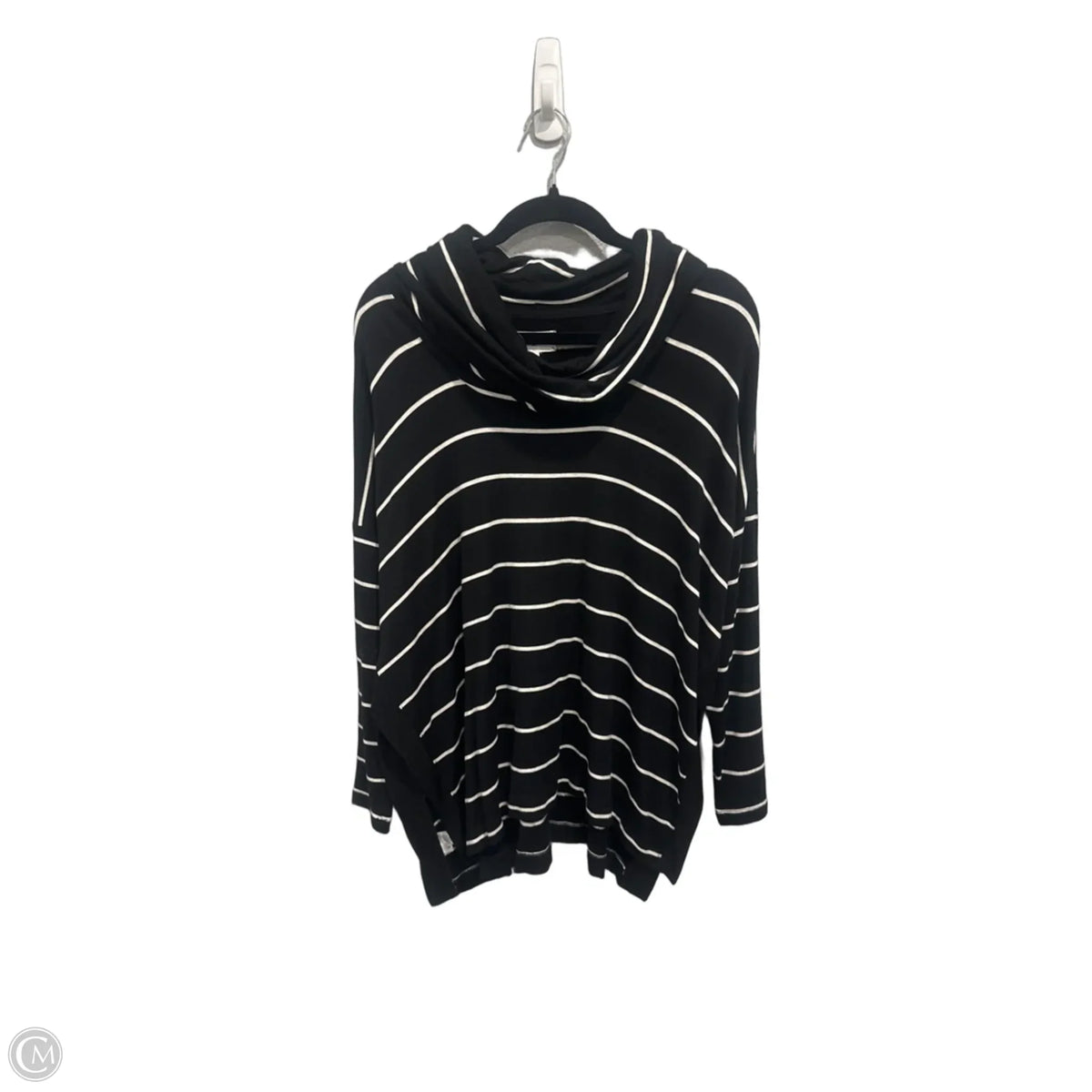 Top Long Sleeve By Lou And Grey In Striped Pattern, Size: M