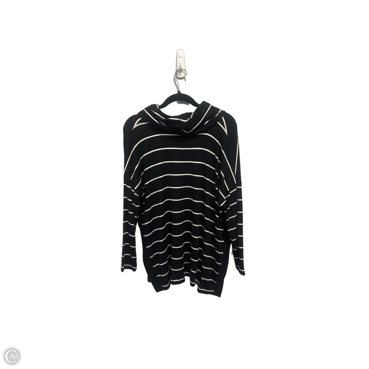 Top Long Sleeve By Lou And Grey In Striped Pattern, Size: M
