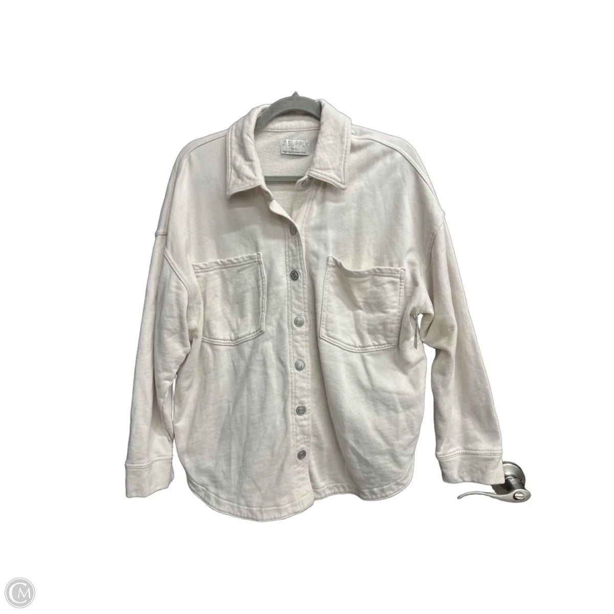 Jacket Shirt By Z Supply In Cream, Size: S
