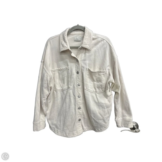 Jacket Shirt By Z Supply In Cream, Size: S