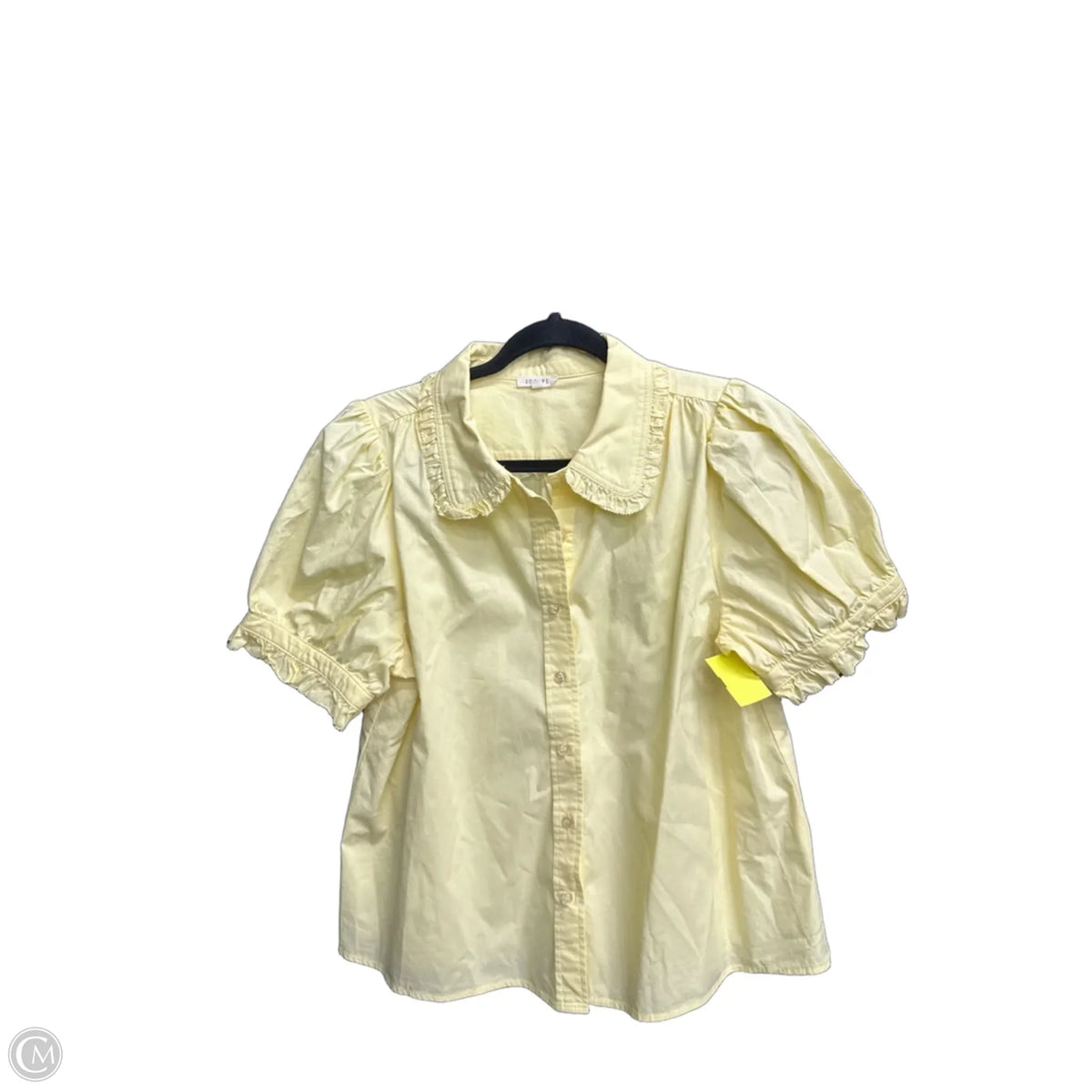 Top Short Sleeve By Jodifl In Yellow, Size: L – Clothes Mentor
