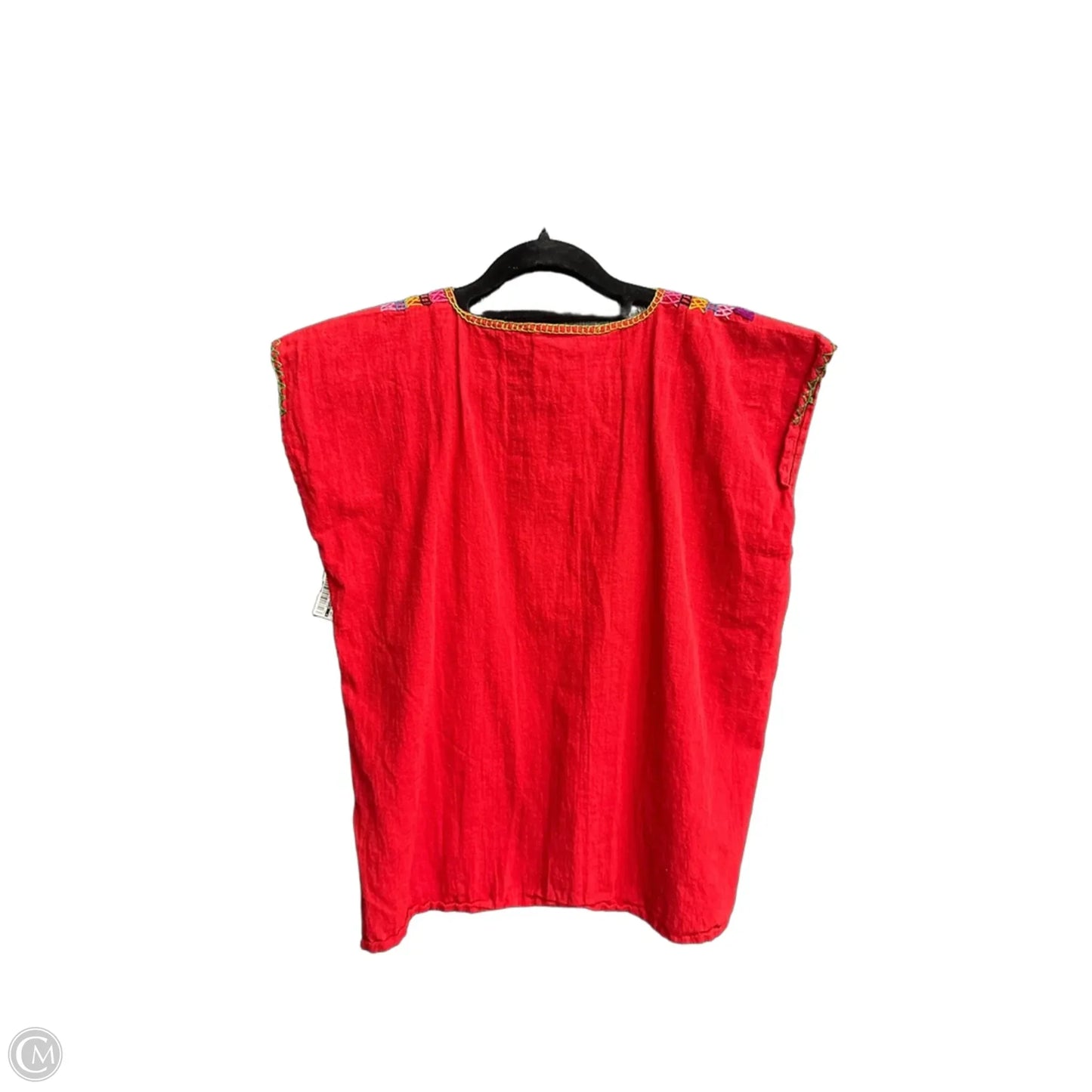 Top Short Sleeve By Clothes Mentor In Red, Size: M