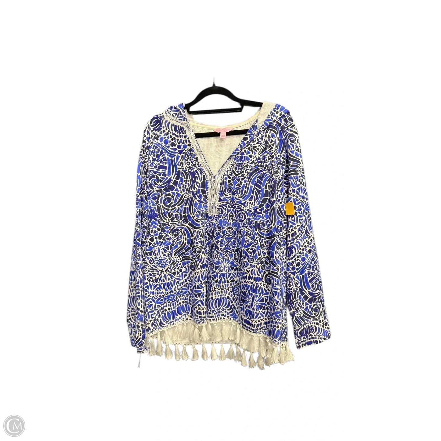 Swimwear Cover-up Designer By Lilly Pulitzer In Blue, Size: L