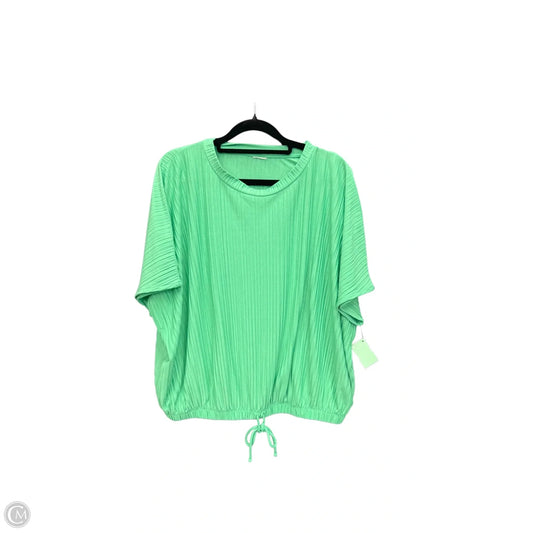 Top Short Sleeve By Clothes Mentor In Green, Size: Xl