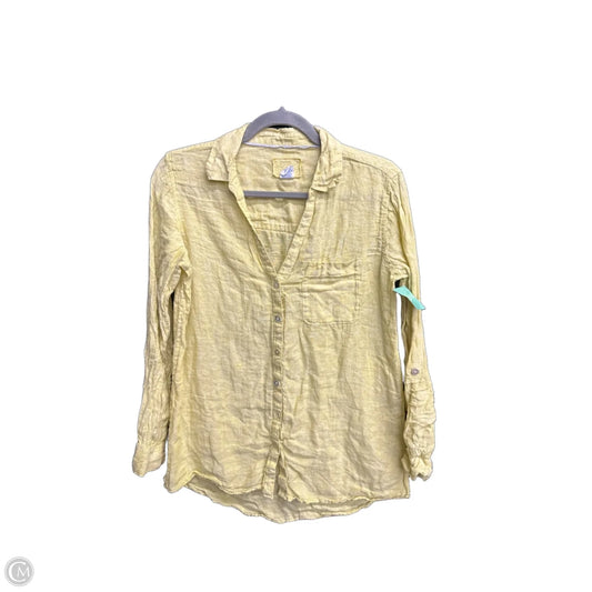 Top Long Sleeve By Sigrid Olsen In Yellow, Size: S