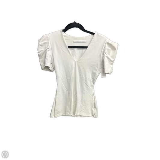 Top Short Sleeve Basic By Clothes Mentor In White, Size: Xs