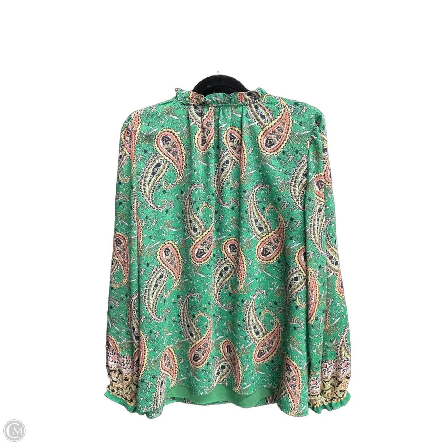 Top Long Sleeve By Rachel Zoe In Paisley Print, Size: M
