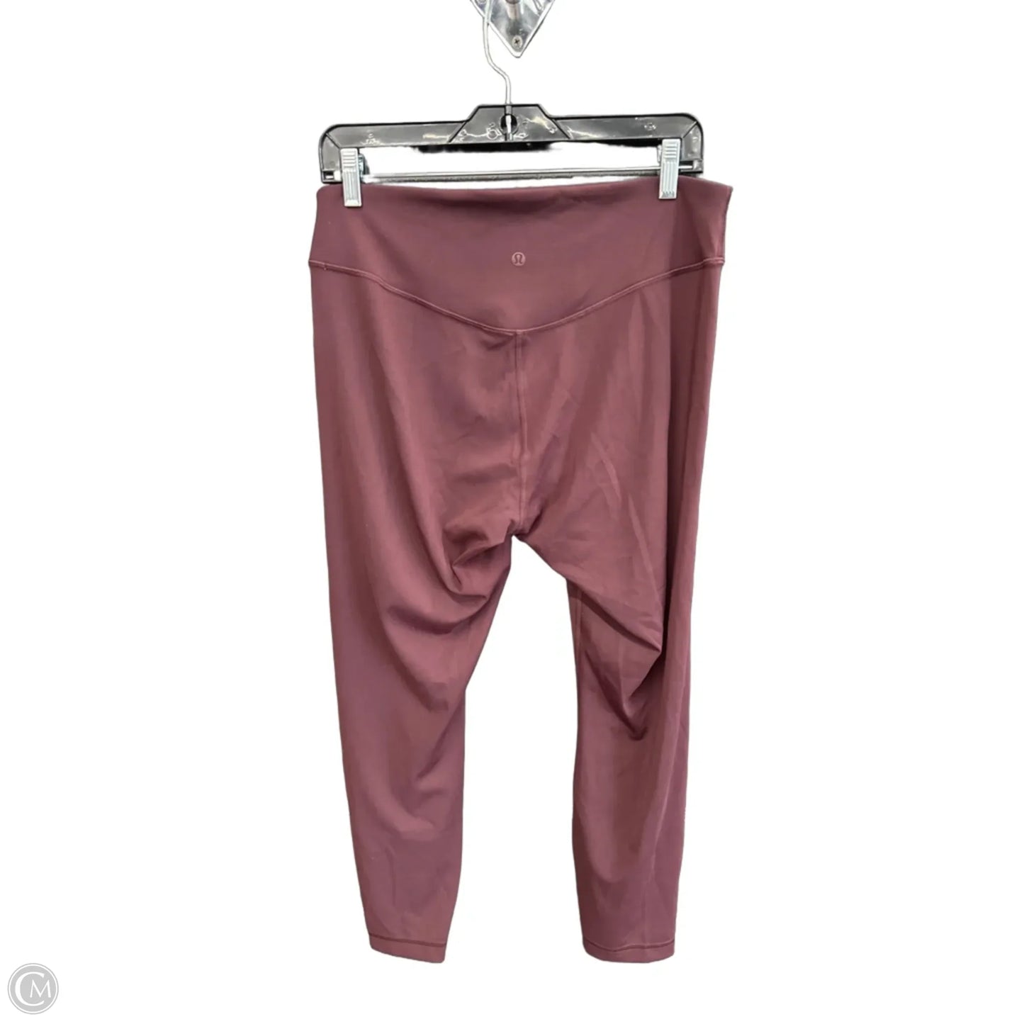 Athletic Leggings By Lululemon In Maroon, Size: 12