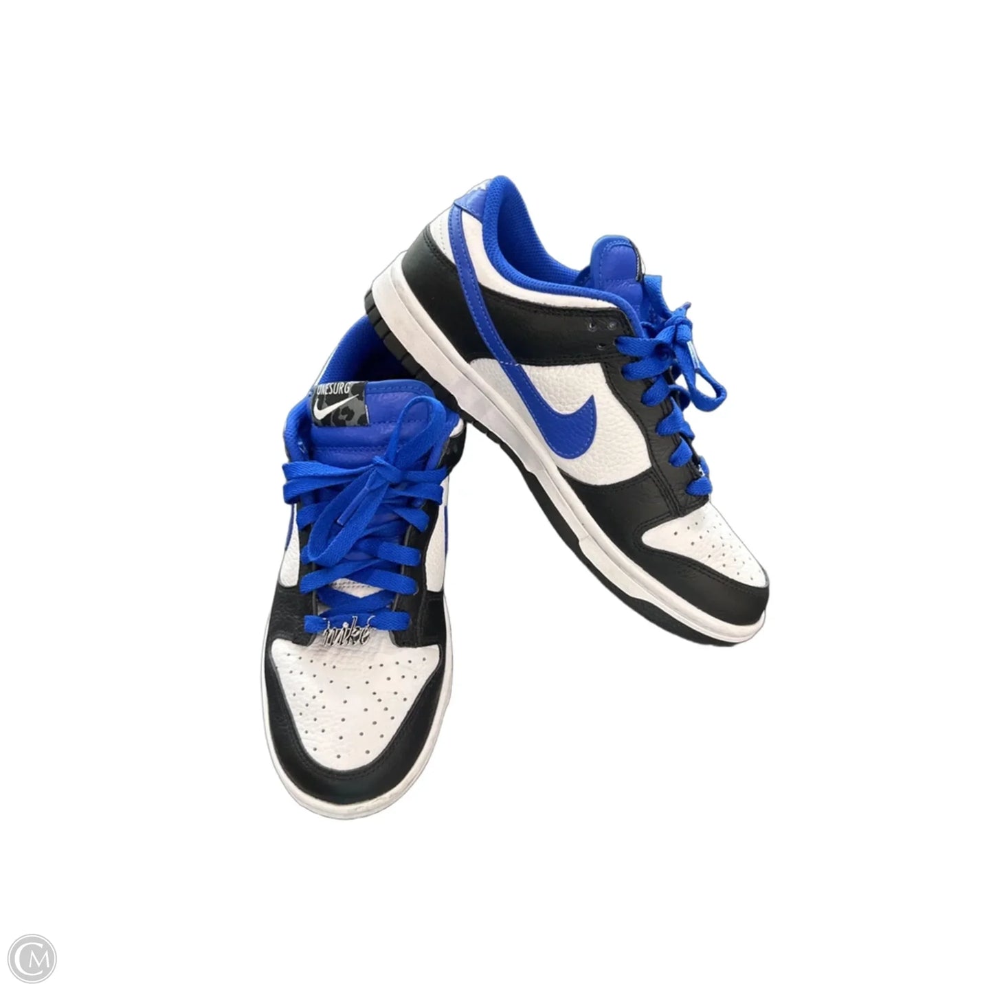 Shoes Sneakers By Nike In Black & Blue, Size: 7