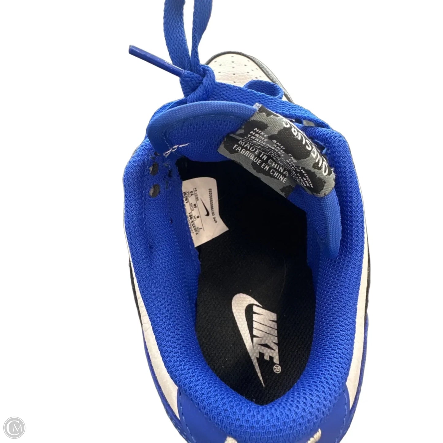 Shoes Sneakers By Nike In Black & Blue, Size: 7