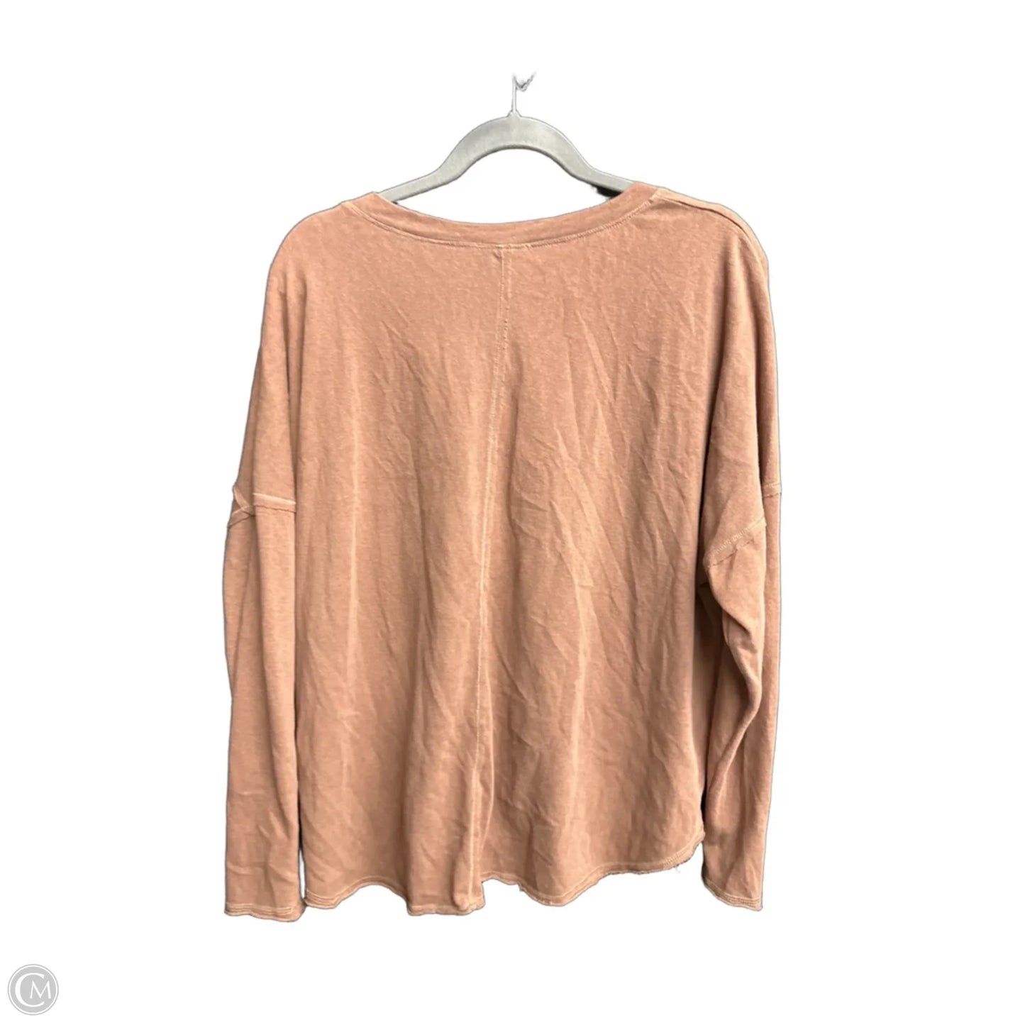 Top Long Sleeve Basic By Easel In Brown, Size: M