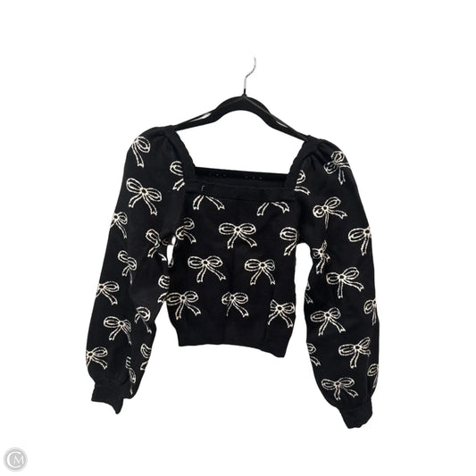Sweater By Clothes Mentor In Black & White, Size: Xs